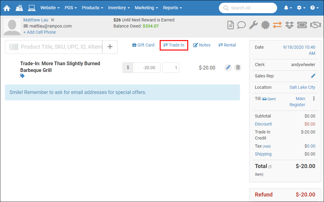What States offer tax credits on tradeins?